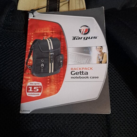 Tarsus Backpack Getta Notebook Case Black New - Picture 4 of 8